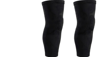 A pair of black knee sleeves displayed against a plain background, ideal for sports and fitness enthusiasts