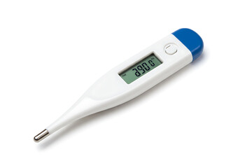 Digital Thermometer Displaying High Fever