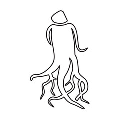 Ginseng line icon