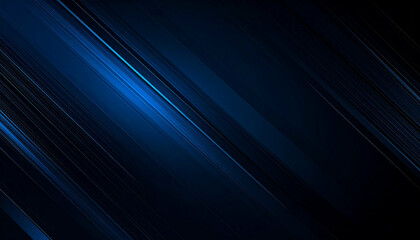 Saturated blue abstract with diagonal lines of light and shadow create a modern feel