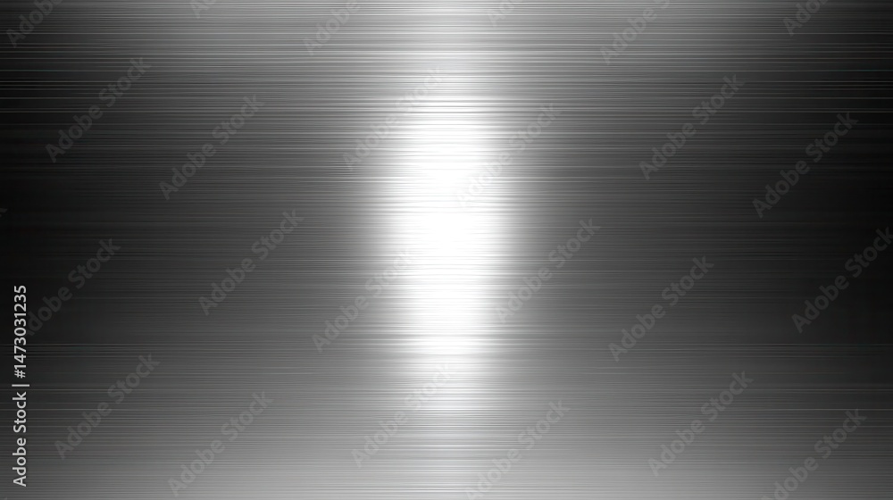 Poster abstract background featuring a bright light shining on a textured metal surface with horizontal lin