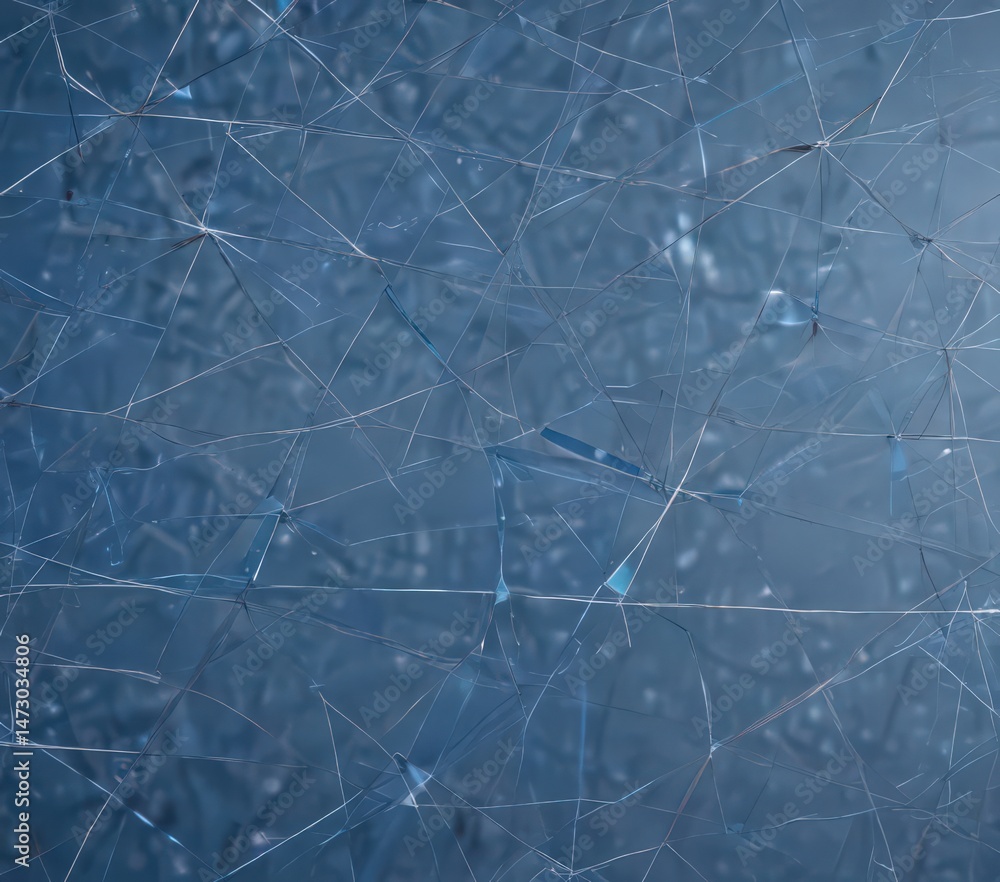 Poster abstract blue geometric blueprint background with intersecting lines and shapes , engineering backgr