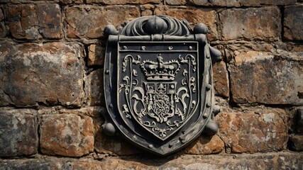 coat of arms on the wall