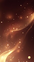 Abstract glowing, flowing lines on dark background.  Particles and light effects