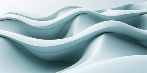 Fototapeta premium Modern abstract background with smooth minimalist waves and gentle curves creating fluid elegant pattern for design or decor projects.