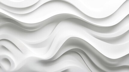 Obraz premium Abstract white wavy texture