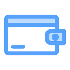Wallet blue icon