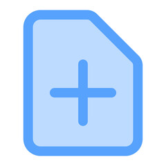 Add File blue icon