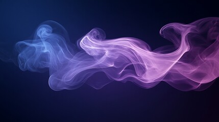 Abstract swirling smoke design.  Soft, flowing, colorful smoke patterns against a dark background