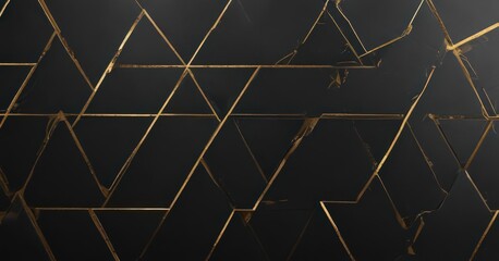 Black cardstock, gold foil accents, geometric pattern, premium, background, dark