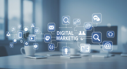 Digital Marketing Strategy: A network of online engagement and outreach methods to connect with audiences and drive business growth.