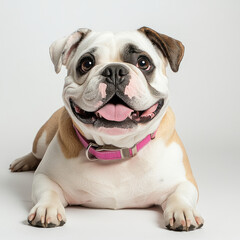 Fototapeta premium Playful bulldog portrait