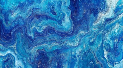 Naklejka premium Stunning Blue Abstract Painting blue background