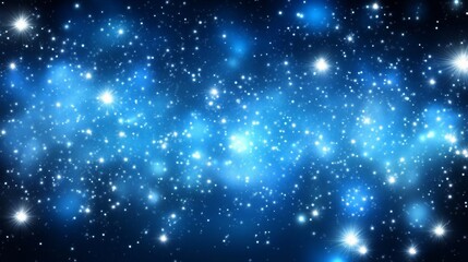 Fototapeta premium Stunning Night Sky Galaxy Background blue background
