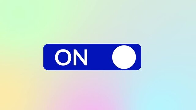 Gradient Background Toggle Button Lotti ON OFF animation