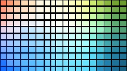 Gradient Color Palette Design blue background
