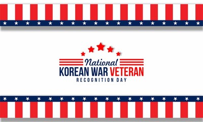 Korean War Veterans Recognition Day design concept , vektor ilustration