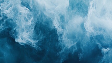 Abstract Blue and White Fluid Art blue background