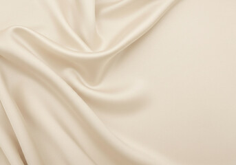 Fototapeta premium Close-up of white fabric texture.