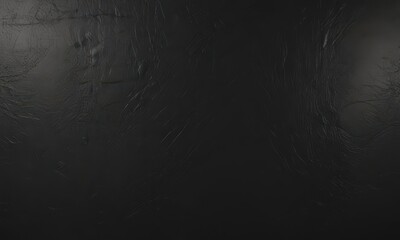 Fototapeta premium Deep black leather, subtle grain, abstract background, photography, detail