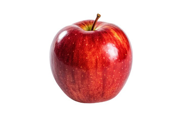 red apple isolated on white