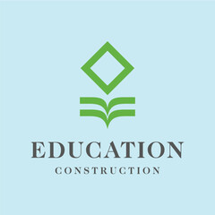 education house concept logo design vector template