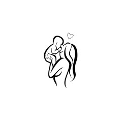 Obraz premium vector illustration of a family