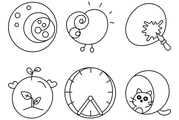 Creative infographic featuring circular designs, data representation, and playful elements that engage viewer imagination