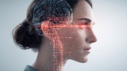 Neural persuasion beam icon concept symbolizing targeted influence strategies for enhanced marketing and consumer engagement