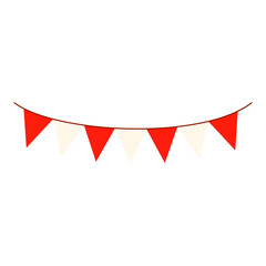 Fototapeta premium Indonesian Independence Day Event and Celebration, Vector Elements of Flags, Traditional Games, people iillustration, and Decorations