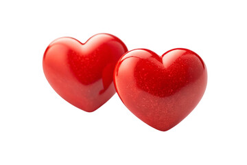 Obraz premium red heart isolated on white