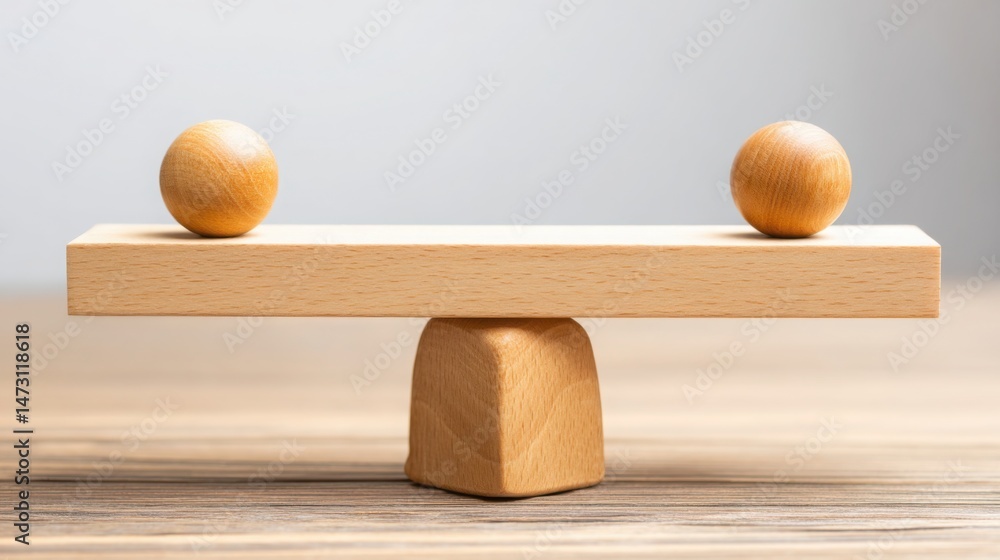 Poster visual representation of a position stress meter icon concept balancing work-life integration and me