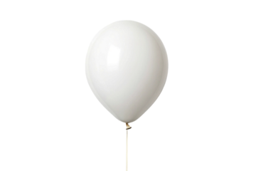 white balloon isolated on white
