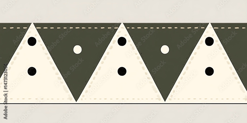 Poster abstract triangle pattern repeating design decorative seamless style art
