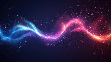 Abstract swirling cosmic energy