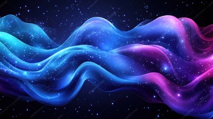 Abstract swirling cosmic nebula