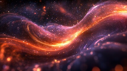 Abstract swirling cosmic energy