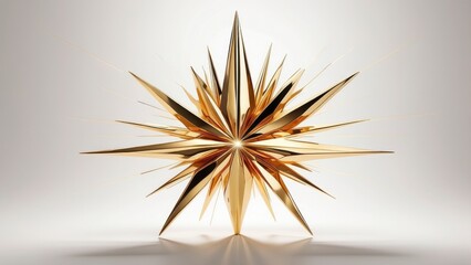 Fototapeta premium Radiant 3D Star of Bethlehem – A Glowing Christian Symbol Clipart