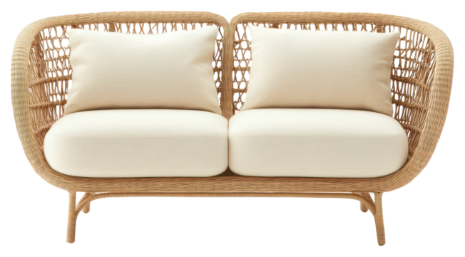 PNG Sofa furniture cushions rattan.