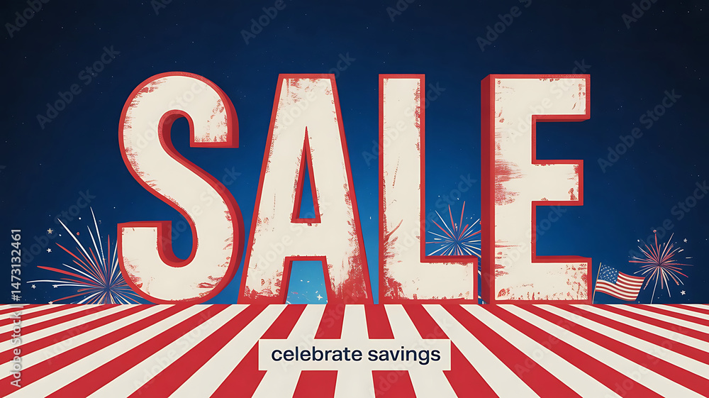 Fototapete banner template for 4th july or independence day background for web headers created with generative 