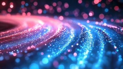 Abstract swirling design with vibrant colors