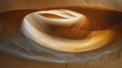 Intricate, swirling patterns within a natural cave.