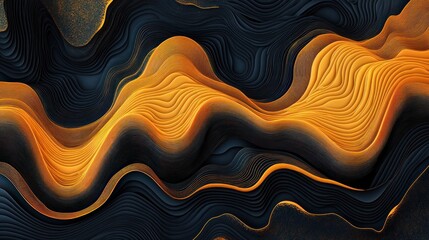 Abstract swirling design