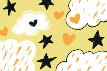 Naklejka premium doodles motive background