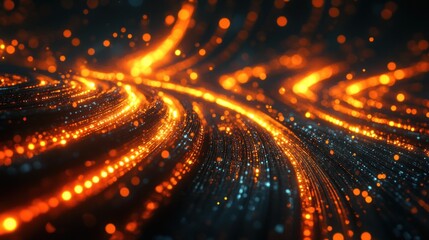Abstract swirling energy lines