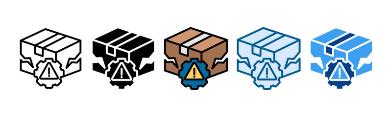 Defective Design Icon Set Multiple Style Collection