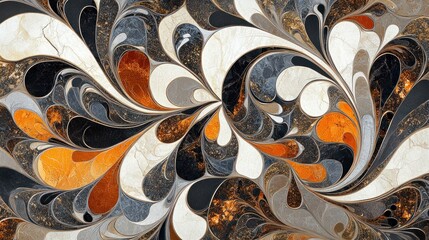 Abstract swirling marble pattern