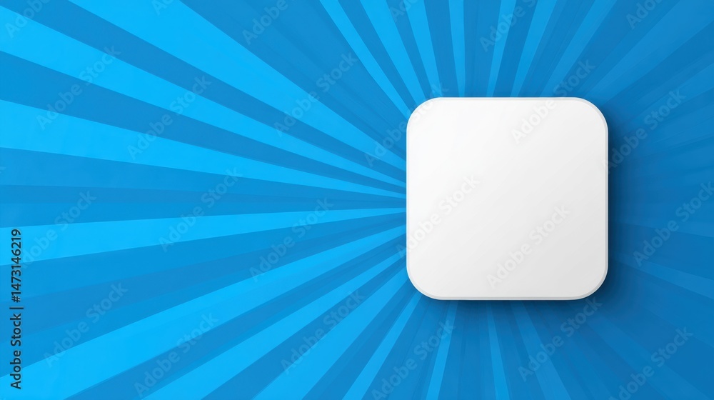 Poster Abstract Radial Background Features a 3D Label Icon in the Corner, Providing a Modern Aesthetic Suitable for Technology or Design Applications