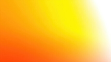 Abstract gradient background in shades of orange and yellow, transitioning smoothly from deep orange to bright yellow and fading to white at the edge.  Perfect for website banners or p : Generative AI
