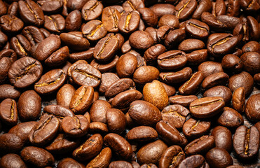  background of freshly roasted coffee beans